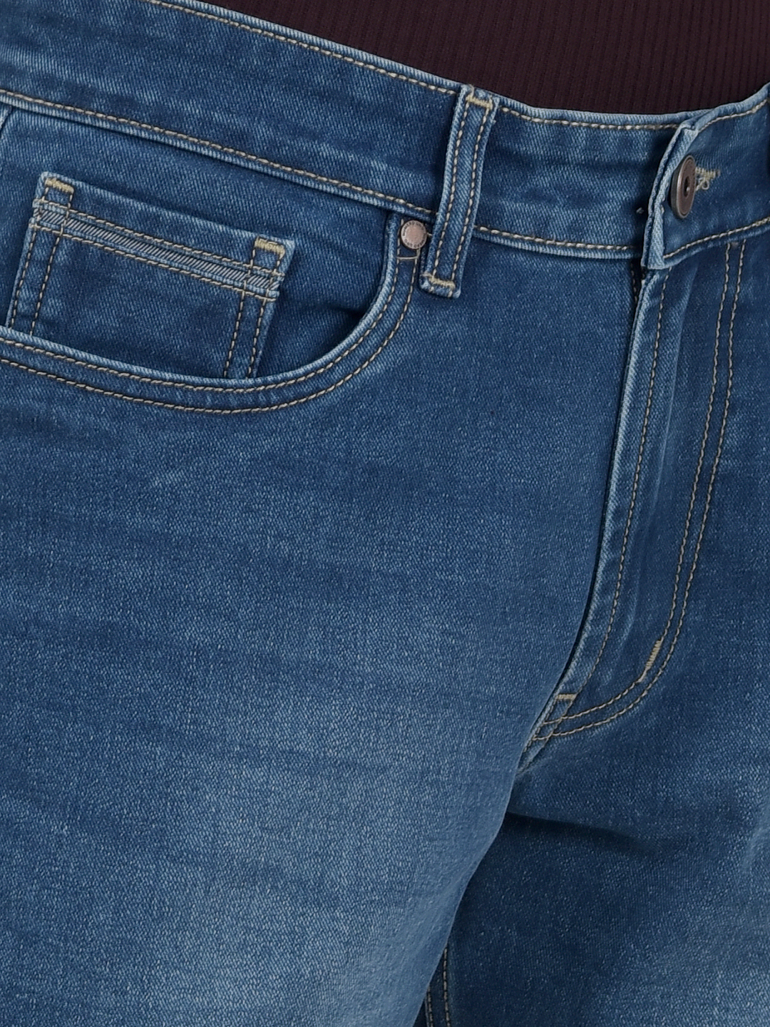 Numero Uno Men Solid Dark Blue Jeans